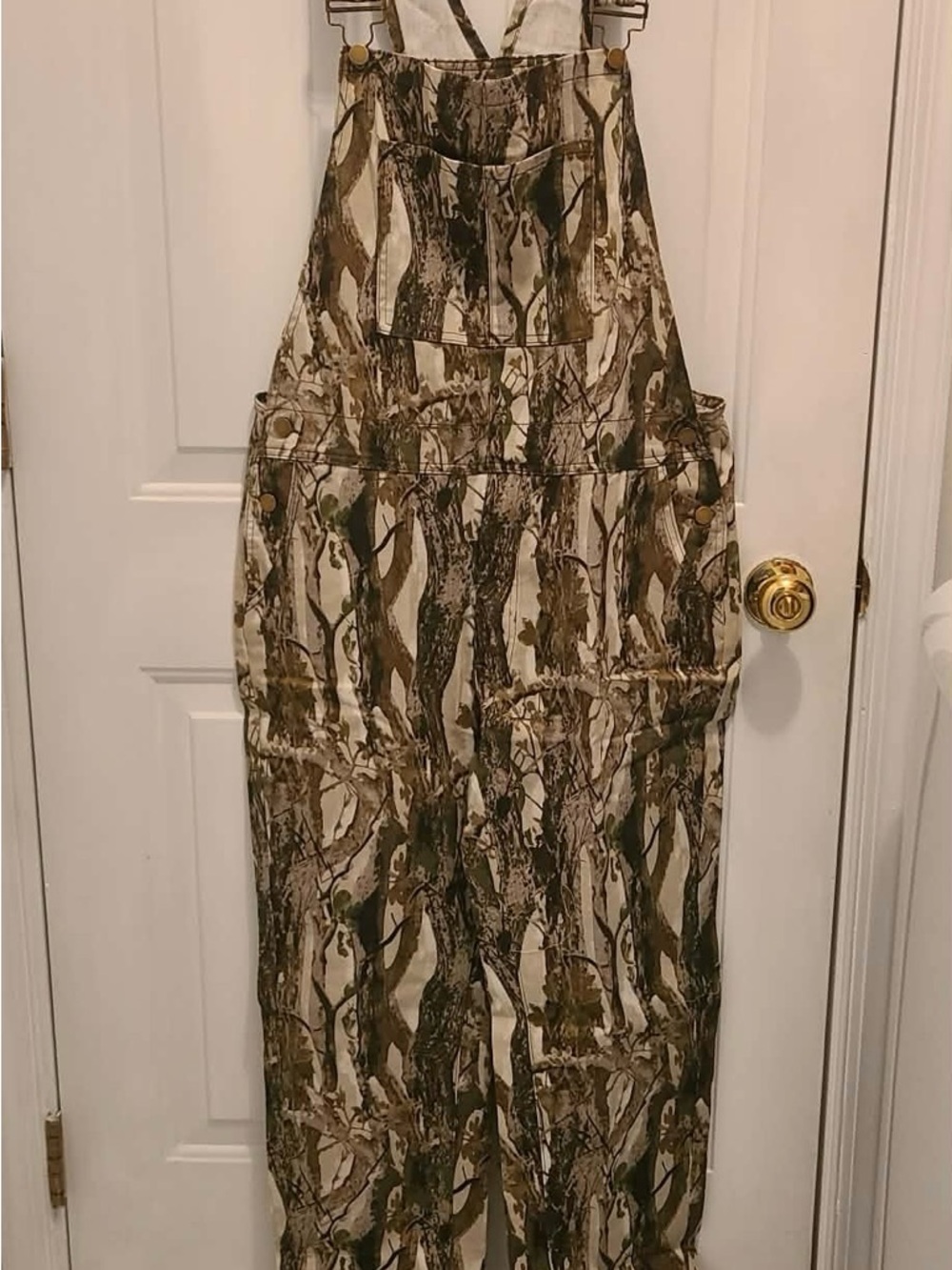 Men's Camouflage Utility Overalls - Green Camo size M